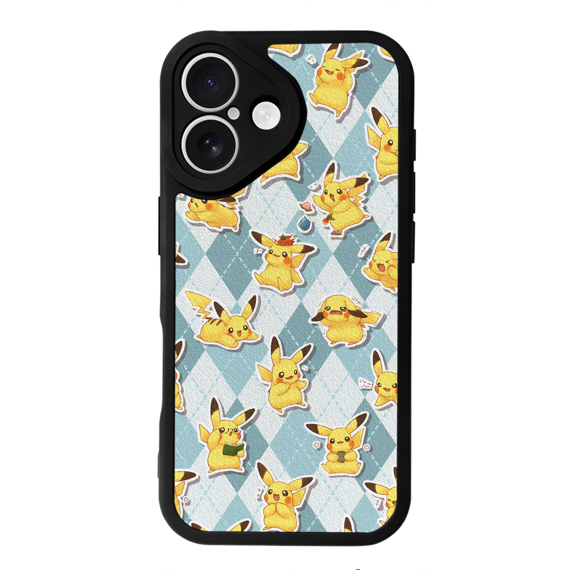 （画像用） ポケットモンスター Pokémon 【iPhone 16シリーズ対応】シリコンスマホケース（レザー調） 材質：シリコン